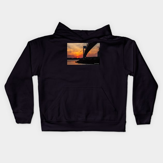 Brooklyn Sunrise Kids Hoodie by ShootFirstNYC